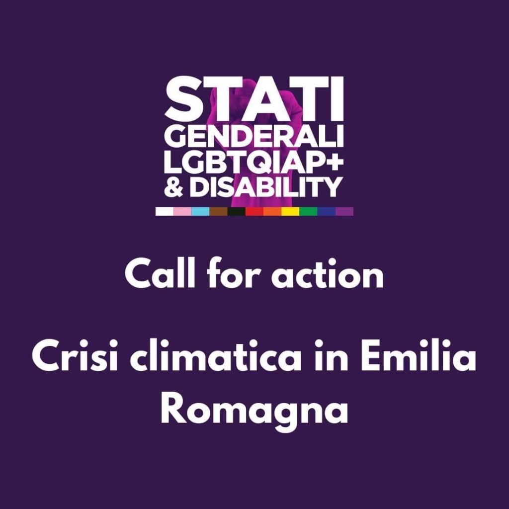 Call for action alluvione Emilia&nbsp;Romagna