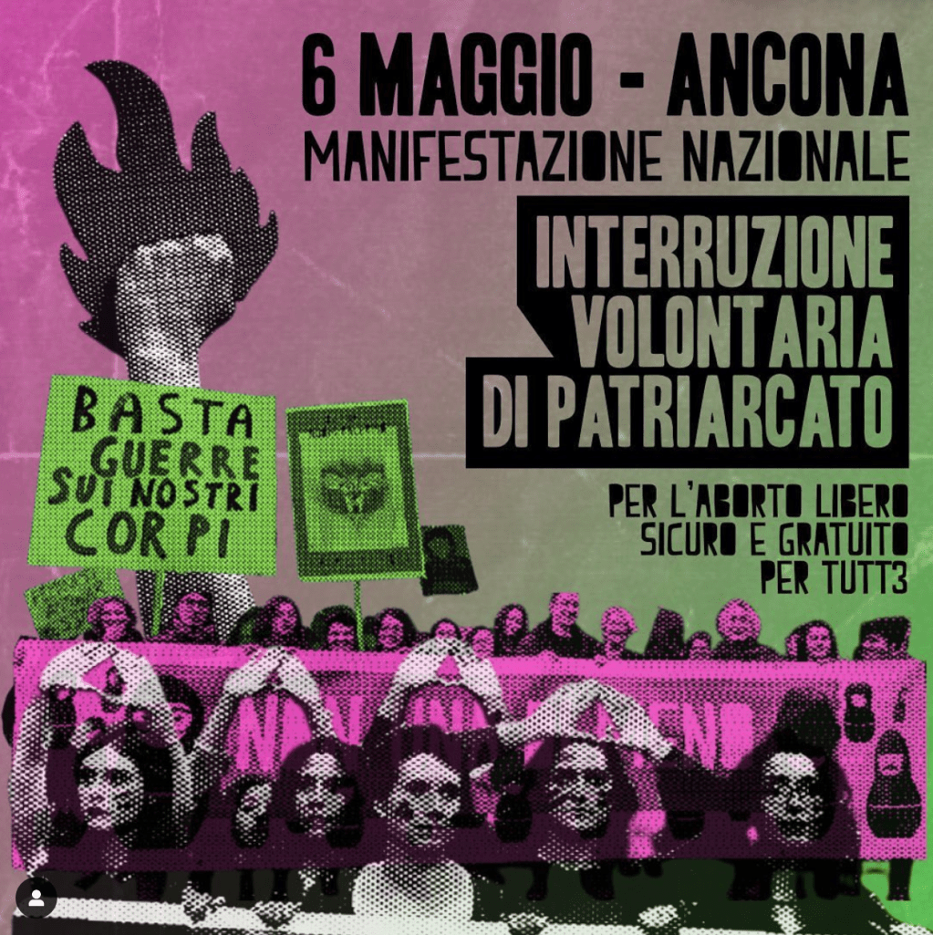 NUDM: Interruzione Volontaria di Patriarcato 6 Maggio&nbsp;Ancona